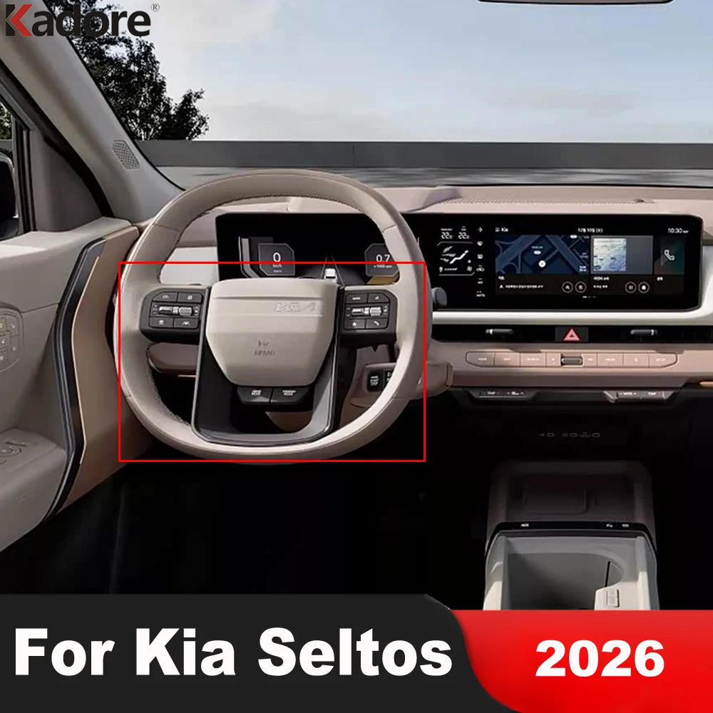 For Kia Seltos 2026 Carbon Fiber Car Steering Wheel Panel Cover Trim Decoration Interior Accessories
For Kia Seltos 2026 Carbon Fiber Car Steering Wheel Panel Cover Trim Decoration Interior Accessories