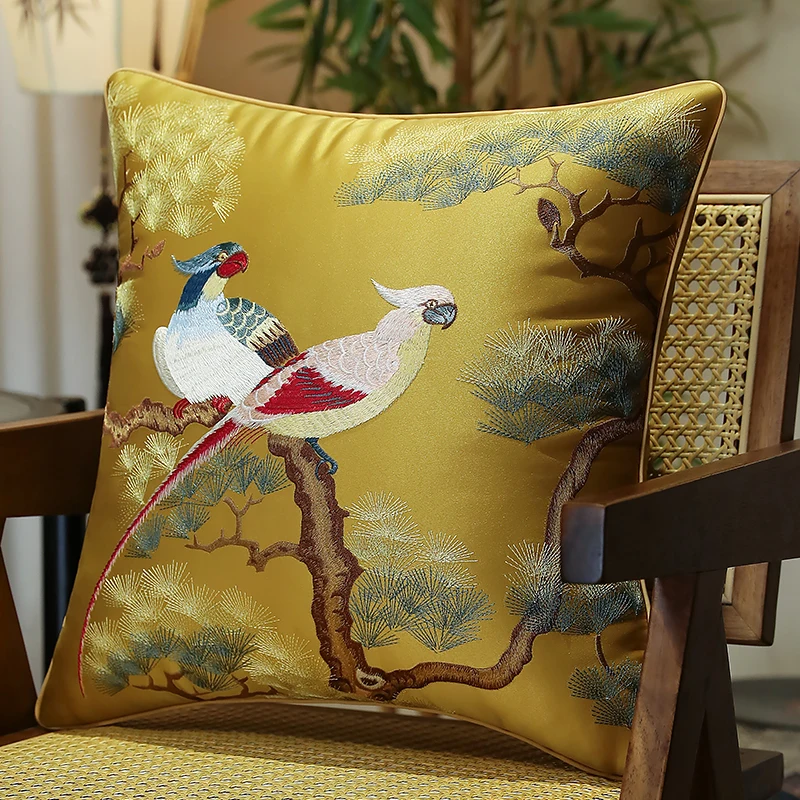 Flora Birds Pillows Chinese Embroidery Cushion Case Luxury Retro Blue Yellow Decorative Pillow Cover For Sofa Chair Home Decor
Flora Birds Pillows Chinese Embroidery Cushion Case Luxury Retro Blue Yellow Decorative Pillow Cover For Sofa Chair Home Decor