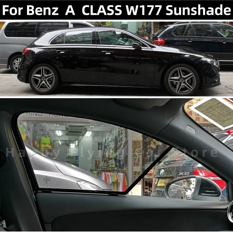 Suitable for BENZ A CLASS W177 2019-2026 car window sunshade,front and side door sun baffle,mesh curtain
Suitable for BENZ A CLASS W177 2019-2026 car window sunshade,front and side door sun baffle,mesh curtain