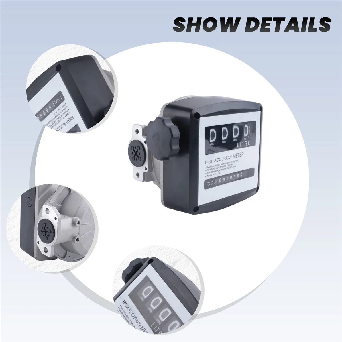 Mechanical Fuel Gauge 4-Digit Fuel Flow Mechanical Fuel Flow Meter 25Mm (1 inch Internal Thread) 5-30 GPM/20-120L/Min HOT
Mechanical Fuel Gauge 4-Digit Fuel Flow Mechanical Fuel Flow Meter 25Mm (1 inch Internal Thread) 5-30 GPM/20-120L/Min HOT