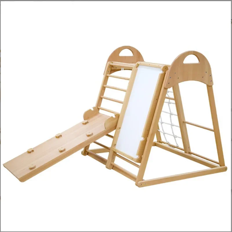New Safety Kids Wood Climbing Frame Indoor Playground Wood Slide for Kids Indoor Wooden Baby Slide and Swing Climb Rope Ladder
New Safety Kids Wood Climbing Frame Indoor Playground Wood Slide for Kids Indoor Wooden Baby Slide and Swing Climb Rope Ladder