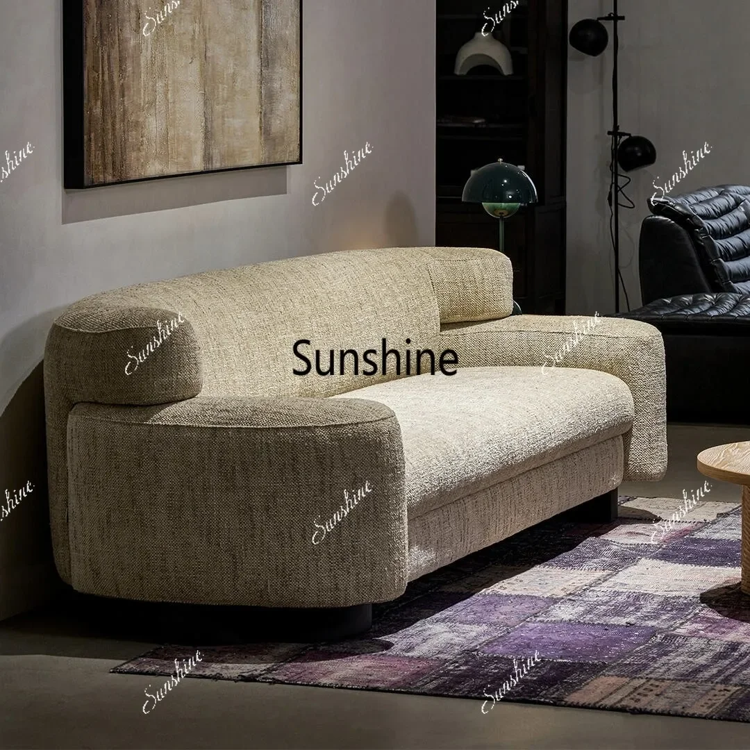 French retro style, wabi style simple design, small apartment cotton and linen fabric sofaY
French retro style, wabi style simple design, small apartment cotton and linen fabric sofaY