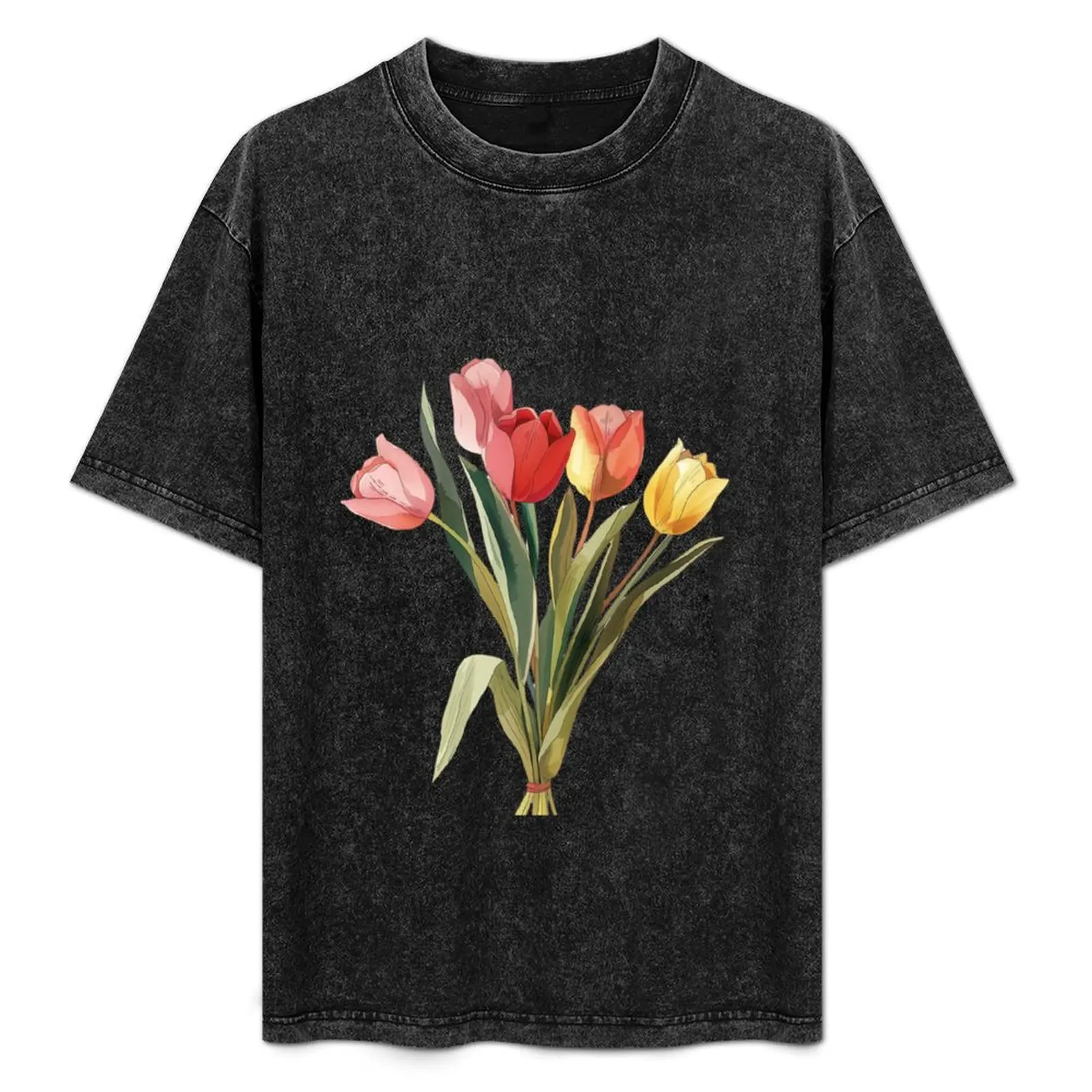 Trio of Tulip Elegance T-Shirt Relaxed Fit Casual Short Sleeve Top
Trio of Tulip Elegance T-Shirt Relaxed Fit Casual Short Sleeve Top