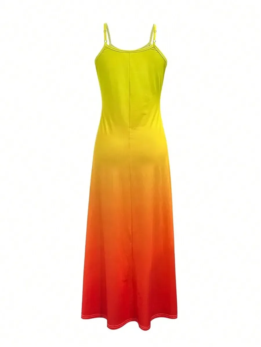 Womens Gradient Spaghetti Strap V-Neck Maxi Dress Casual Holiday Summer Party
Womens Gradient Spaghetti Strap V-Neck Maxi Dress Casual Holiday Summer Party