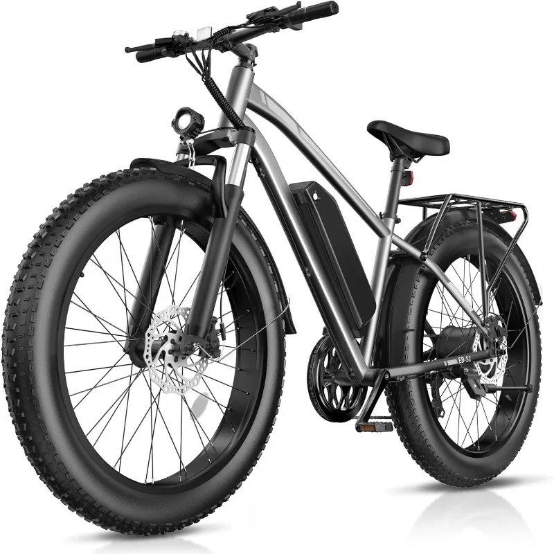 Electric Bike for Adults, 1000W Peak 25MPH 60Miles Ebike,48V 13AH Battery Electric Mountain Bike, 26" x 4'' Fat Tire Electric
Electric Bike for Adults, 1000W Peak 25MPH 60Miles Ebike,48V 13AH Battery Electric Mountain Bike, 26" x 4'' Fat Tire Electric