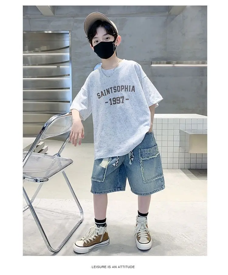 Summer Children Set Kids Clothes Boy Suit Boy Sports Suit 2 PCS Clothing Children Clothing Boys 4 5 6 7 9 11 13 Year 2024
Summer Children Set Kids Clothes Boy Suit Boy Sports Suit 2 PCS Clothing Children Clothing Boys 4 5 6 7 9 11 13 Year 2024