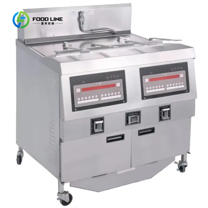 Customized KFC Fast Food Restaurant Kitchen Commercial Double tank Gas Fryer Chips Fryer Kitchen Food Equipment Machine
Customized KFC Fast Food Restaurant Kitchen Commercial Double tank Gas Fryer Chips Fryer Kitchen Food Equipment Machine