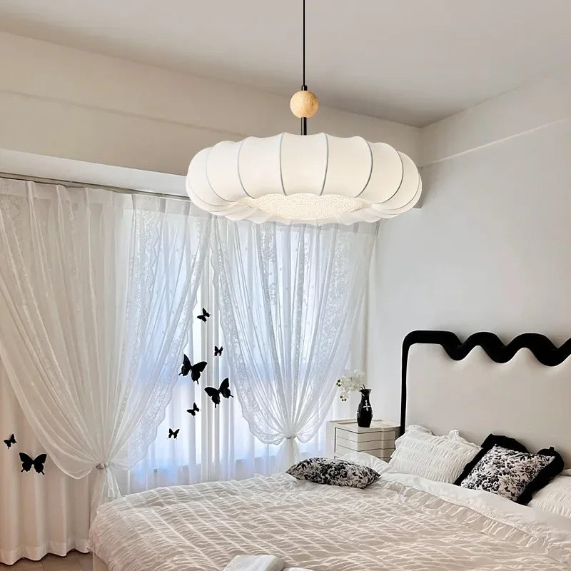 SANDYHA Pumpkin Pendant Light Nordic Bedroom Fabric Lampshade LED Ceiling Chandelier Modern Living Room Dining Room Decor Accent
SANDYHA Pumpkin Pendant Light Nordic Bedroom Fabric Lampshade LED Ceiling Chandelier Modern Living Room Dining Room Decor Accent