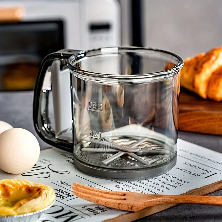 Semi-Automatic Flour Sifter With Hand Press Design Transparent Flour Sieve Non-stick Baking Tools Kitchen Gadgets Accessories
Semi-Automatic Flour Sifter With Hand Press Design Transparent Flour Sieve Non-stick Baking Tools Kitchen Gadgets Accessories