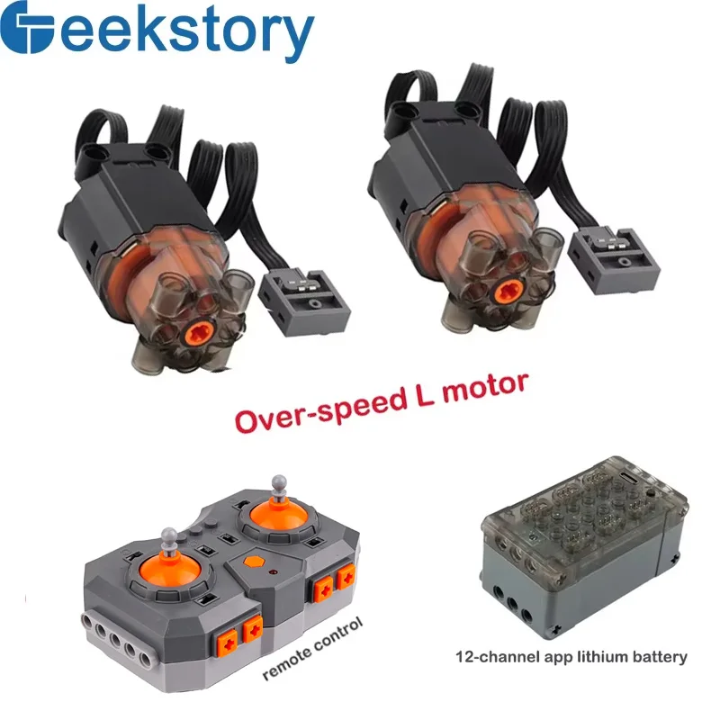 Overspeed L Motor PF Technology Building Blocks Parts 12-channel App Lithium Battery Remote Control Set Moc Bricks Accessories 
Overspeed L Motor PF Technology Building Blocks Parts 12-channel App Lithium Battery Remote Control Set Moc Bricks Accessories