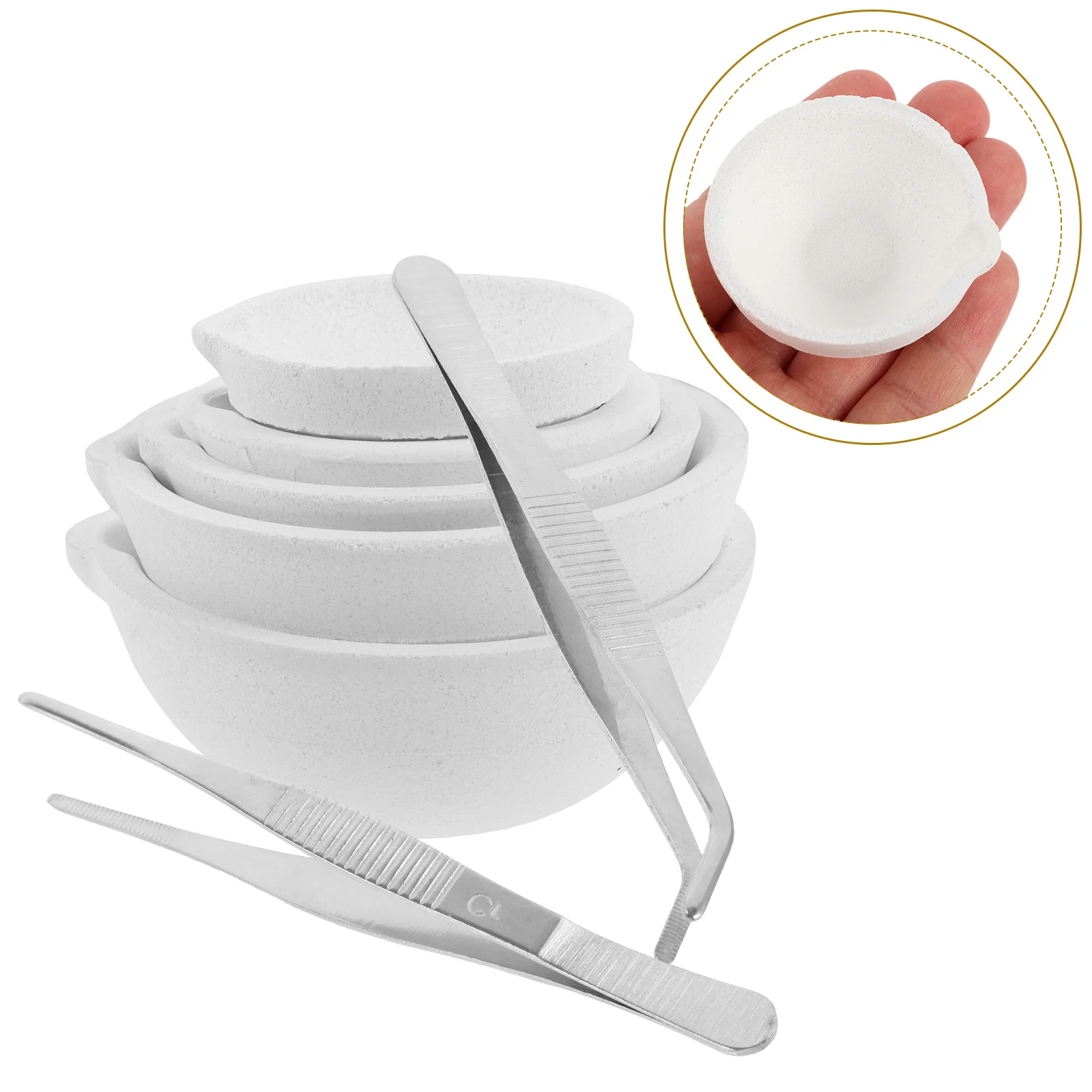 1 set 1 Set Quartz Crucible Round Melting Dish Jewelry Casting Tool Gold Silver Copper Alloy Refining Lab Equipment Portable
1 set 1 Set Quartz Crucible Round Melting Dish Jewelry Casting Tool Gold Silver Copper Alloy Refining Lab Equipment Portable