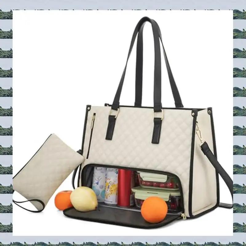 ABQR Tote Bag For Women With Lunch Compartment For Business Work Collage Office Casual
ABQR Tote Bag For Women With Lunch Compartment For Business Work Collage Office Casual