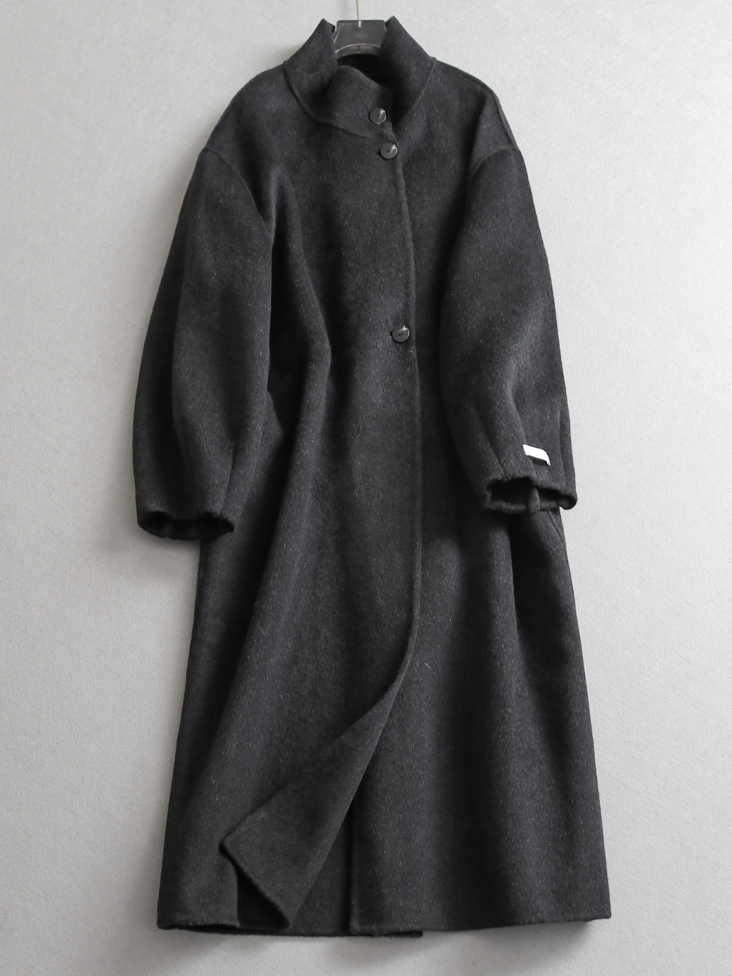 Long Woolen Coat Double-Faced Woolen Material Single-Button Stand-Collar Slimming Korean Style Long Sleeve Women's Outerwear
Long Woolen Coat Double-Faced Woolen Material Single-Button Stand-Collar Slimming Korean Style Long Sleeve Women's Outerwear