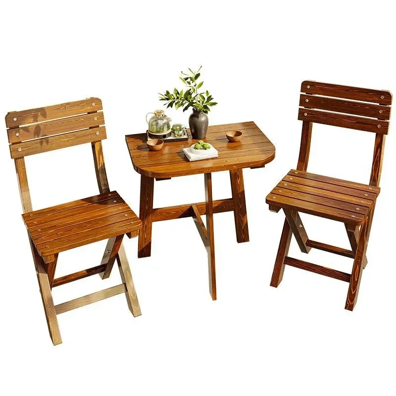 Indoor balcony table and chair combination three-piece small apartment courtyard leisure area foldable tea drinking solid wood
Indoor balcony table and chair combination three-piece small apartment courtyard leisure area foldable tea drinking solid wood