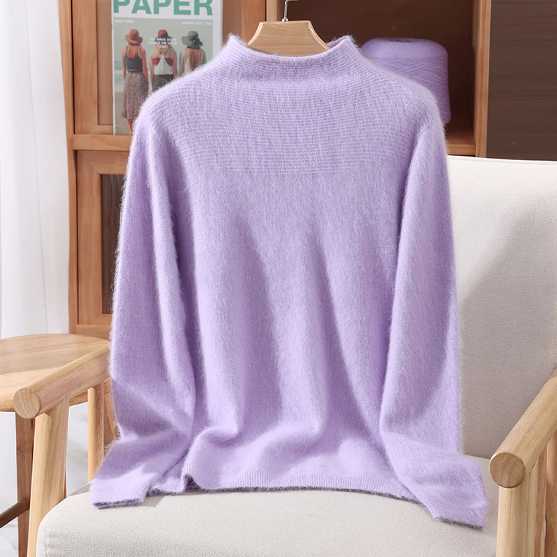 Женский свитер из 100% норкового кашемира с высоким воротом, пуловер, осенне-зимняя базовая кофта с длинными рукавами, кашемировая трикотажная одежда
Женский свитер из 100% норкового кашемира с высоким воротом, пуловер, осенне-зимняя базовая кофта с длинными рукавами, кашемировая трикотажная одежда