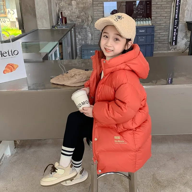 New Winter Girls Warm Jackets Kids Solid Color Mid-Length Zip Casual Hooded Cotton Windbreaker Coats Children Outerwear Snowsuit
New Winter Girls Warm Jackets Kids Solid Color Mid-Length Zip Casual Hooded Cotton Windbreaker Coats Children Outerwear Snowsuit