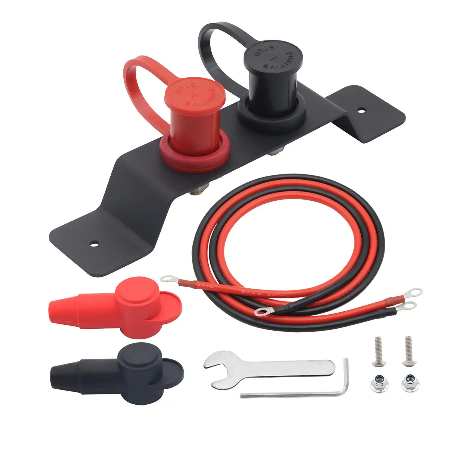 Generic Battery Jump Post Starter Quick Easy Charging Terminals Relocation Kit for Vehicles Automotive Cars RV Engines Car
Generic Battery Jump Post Starter Quick Easy Charging Terminals Relocation Kit for Vehicles Automotive Cars RV Engines Car