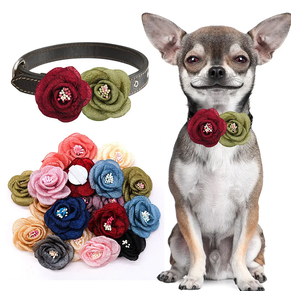 50PCS Flower Collar Small Dog Cat Flower Bowties Collar Acessories Dogs Bowties Dog Pet Grooming Products Pet Supplies
50PCS Flower Collar Small Dog Cat Flower Bowties Collar Acessories Dogs Bowties Dog Pet Grooming Products Pet Supplies