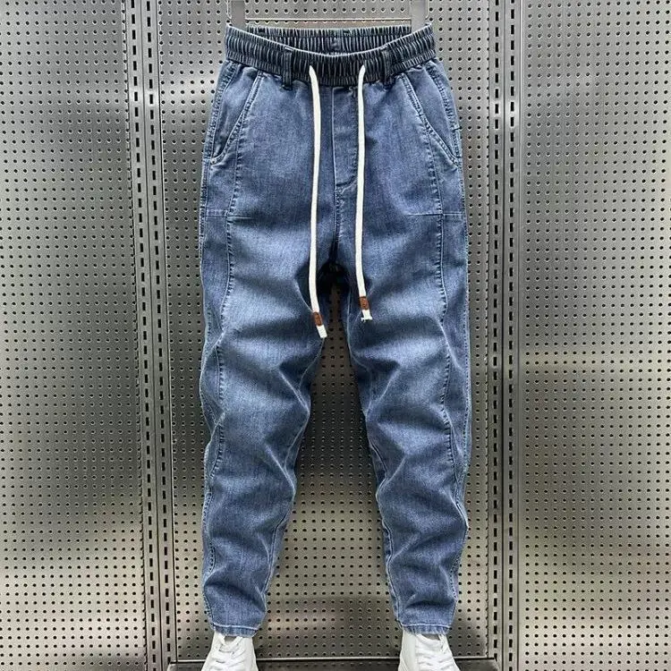 Denim Jeans for Man Original Harlan Jeans 2026 Men's Trendy Brand Drawstring Loose Pants Youth Handsome High-end Radish Pants
Denim Jeans for Man Original Harlan Jeans 2026 Men's Trendy Brand Drawstring Loose Pants Youth Handsome High-end Radish Pants
