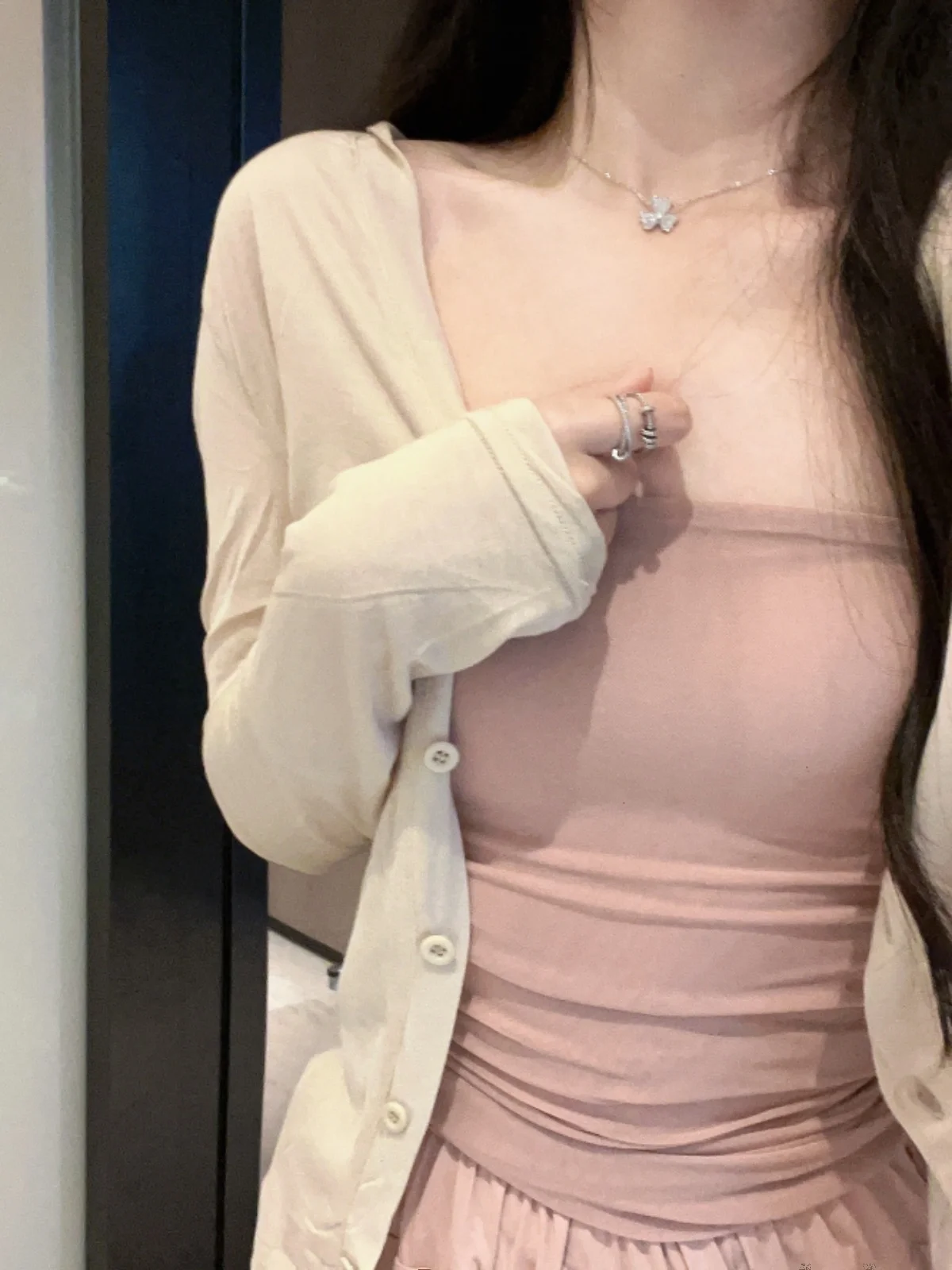 CICIGIRL Gentle Apricot Summer Drapey Sun Protection Air Conditioning Cardigan Thin Long Sve Outerwear Women's Knitted Swe...
CICIGIRL Gentle Apricot Summer Drapey Sun Protection Air Conditioning Cardigan Thin Long Sve Outerwear Women's Knitted Swe...