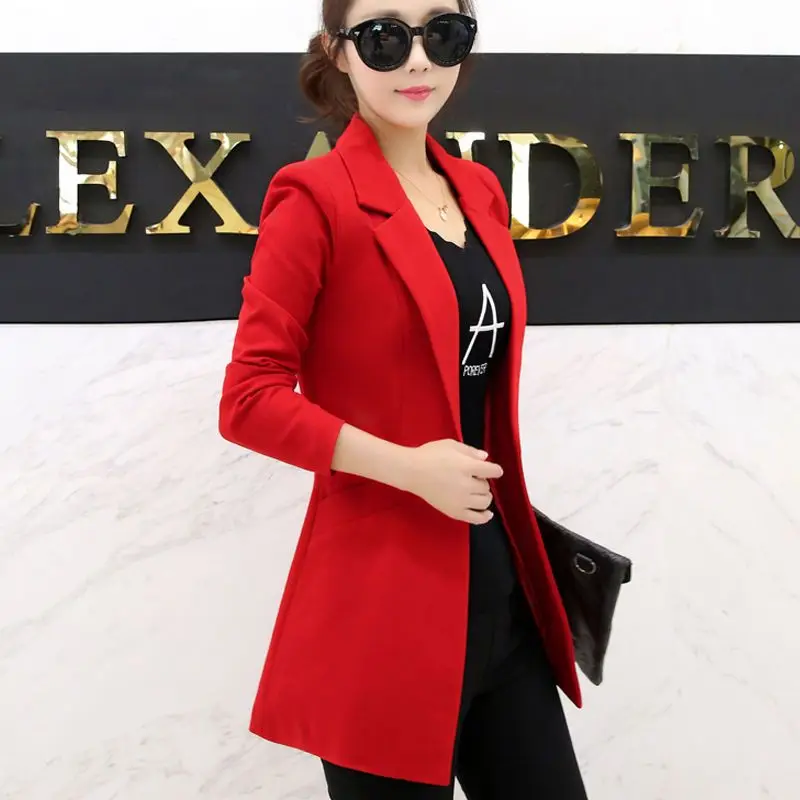 Slim Fit Long Sleeved Blazers for Women, Casual Top, Medium Length, Spring and Autumn, 2024
Slim Fit Long Sleeved Blazers for Women, Casual Top, Medium Length, Spring and Autumn, 2024