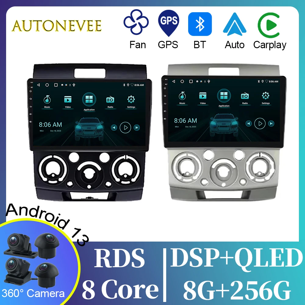 5G WiFi For Ford Ranger 2 Everest 2 For Mazda BT-50 J97M 2006-2010 BT Android Auto Car Radio Multimedia Video Player GPS Carplay
5G WiFi For Ford Ranger 2 Everest 2 For Mazda BT-50 J97M 2006-2010 BT Android Auto Car Radio Multimedia Video Player GPS Carplay