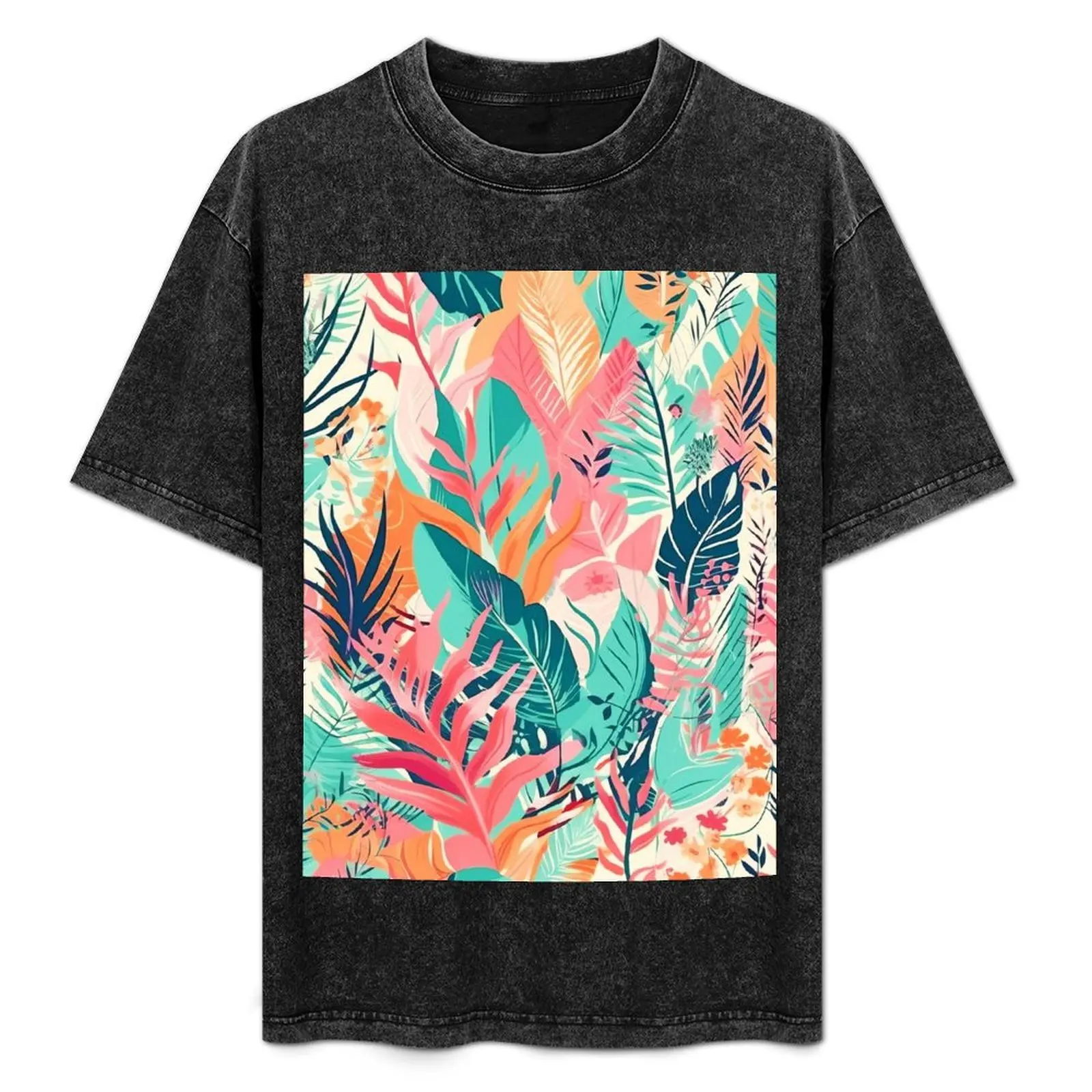 Island Breeze, Flower and Plants Design T-Shirt Daily Work Short Sleeve Top
Island Breeze, Flower and Plants Design T-Shirt Daily Work Short Sleeve Top
