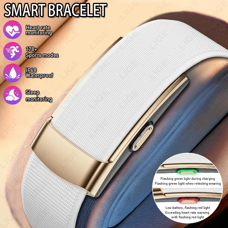 LIGE 25 Days Battery Life No Screen Smartwatches Sleep Monitoring 178+ Sports Modes Smart Bracelet Designed For Fitness Trackers
LIGE 25 Days Battery Life No Screen Smartwatches Sleep Monitoring 178+ Sports Modes Smart Bracelet Designed For Fitness Trackers
