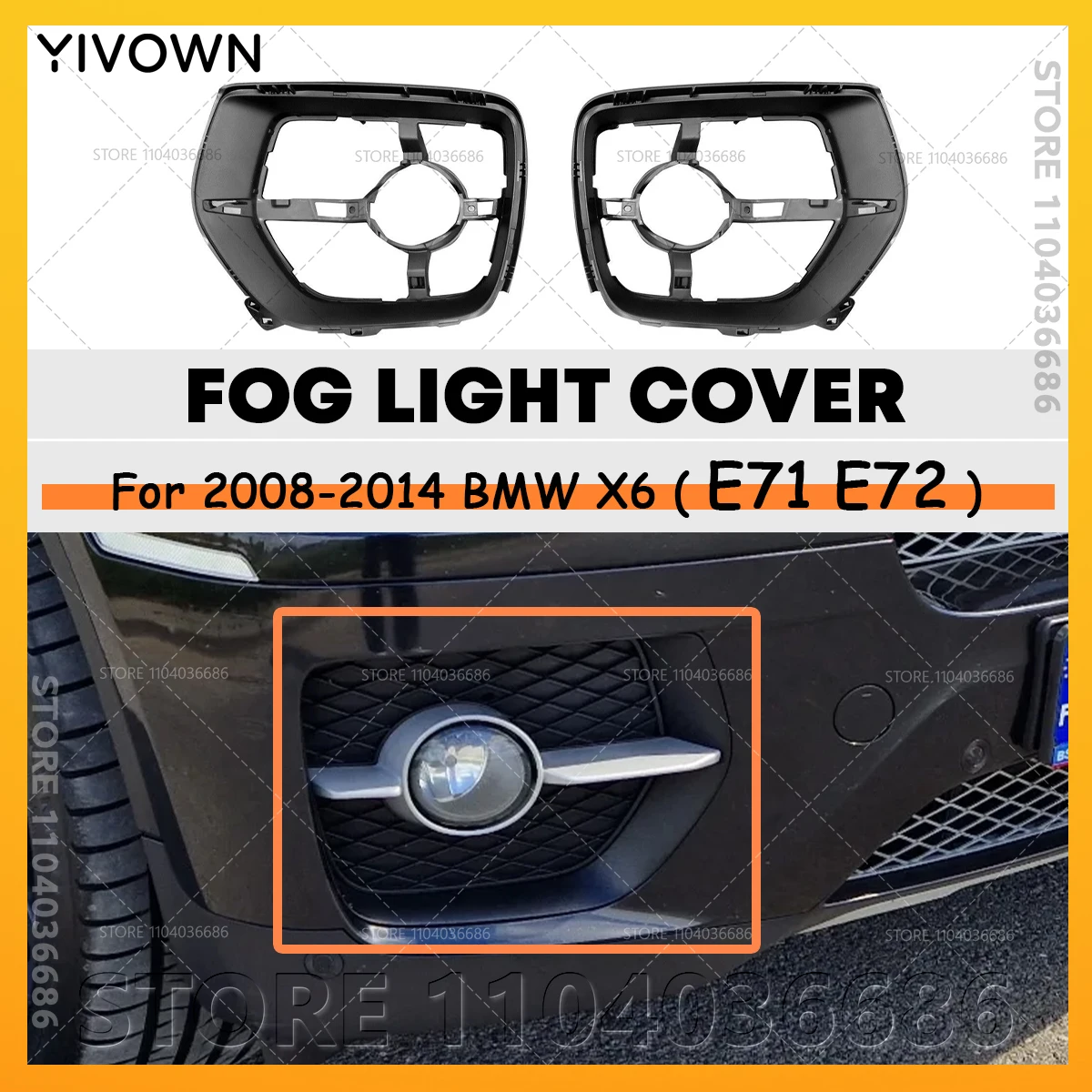 For 2008 2009 2010 2011 2012 2013 2014 BMW X6 E71 E72 Front Bumper Inserts Fog Light Grill Grille Cover 51117210935 51117210936
For 2008 2009 2010 2011 2012 2013 2014 BMW X6 E71 E72 Front Bumper Inserts Fog Light Grill Grille Cover 51117210935 51117210936