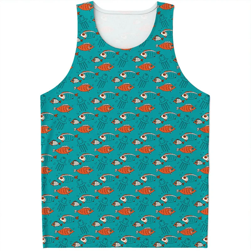 Cute Jellyfish Pattern Tank Top Men Children 3D Printed Sea Animals Sleeveless T Shirts Summer Streetwear Quick Dry Tees Tops
Cute Jellyfish Pattern Tank Top Men Children 3D Printed Sea Animals Sleeveless T Shirts Summer Streetwear Quick Dry Tees Tops