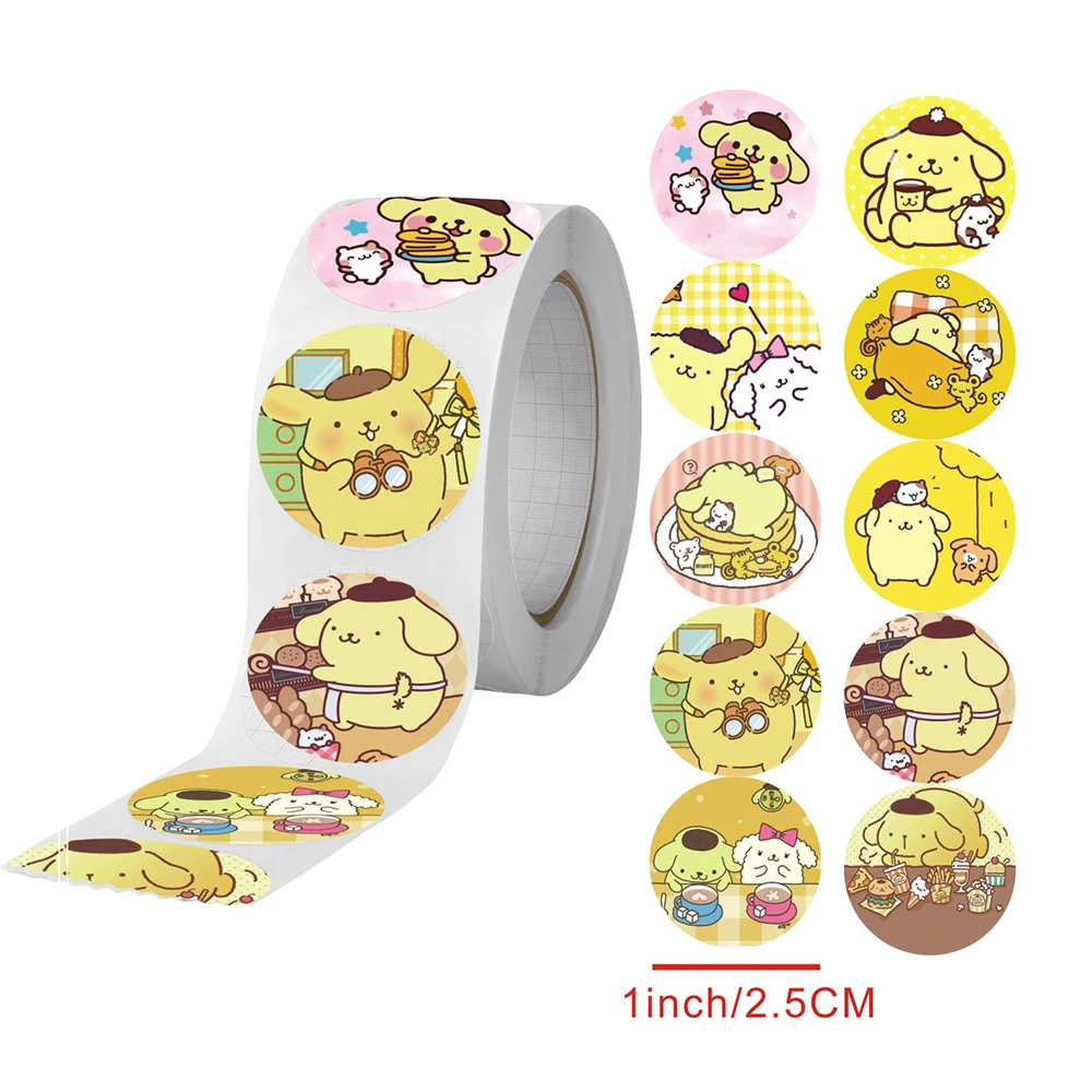 500pcs/roll Cute Sanrio Pompom Purin Sealing Stickers Funny Cartoon Kid Decals Toy Notebook Phone Reward Sticker Decoration Gift
500pcs/roll Cute Sanrio Pompom Purin Sealing Stickers Funny Cartoon Kid Decals Toy Notebook Phone Reward Sticker Decoration Gift
