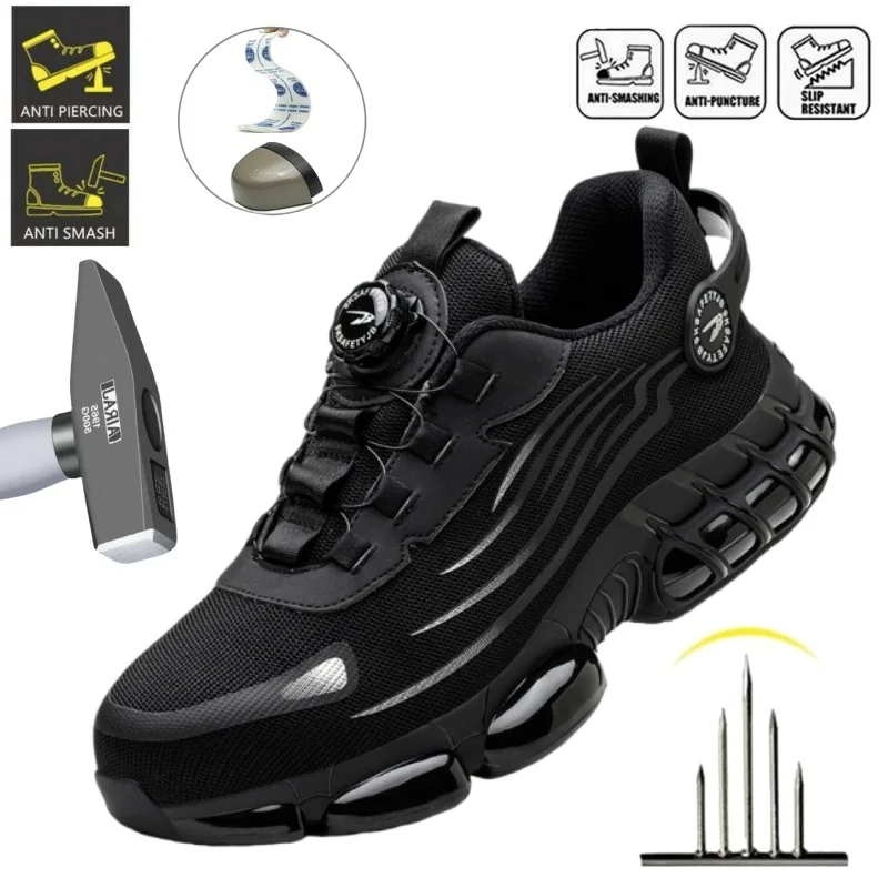 Men's Steel Toe Safety Shoes Slip Resistant Abrasion Resistant Comfortable Work Sneaker Industrial Tough Protective Footwear
Men's Steel Toe Safety Shoes Slip Resistant Abrasion Resistant Comfortable Work Sneaker Industrial Tough Protective Footwear