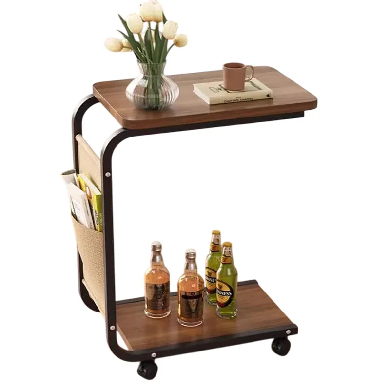 Side table movable trolley sofa side cabinet simple modern living room coffee table shelf mini bedside table
Side table movable trolley sofa side cabinet simple modern living room coffee table shelf mini bedside table