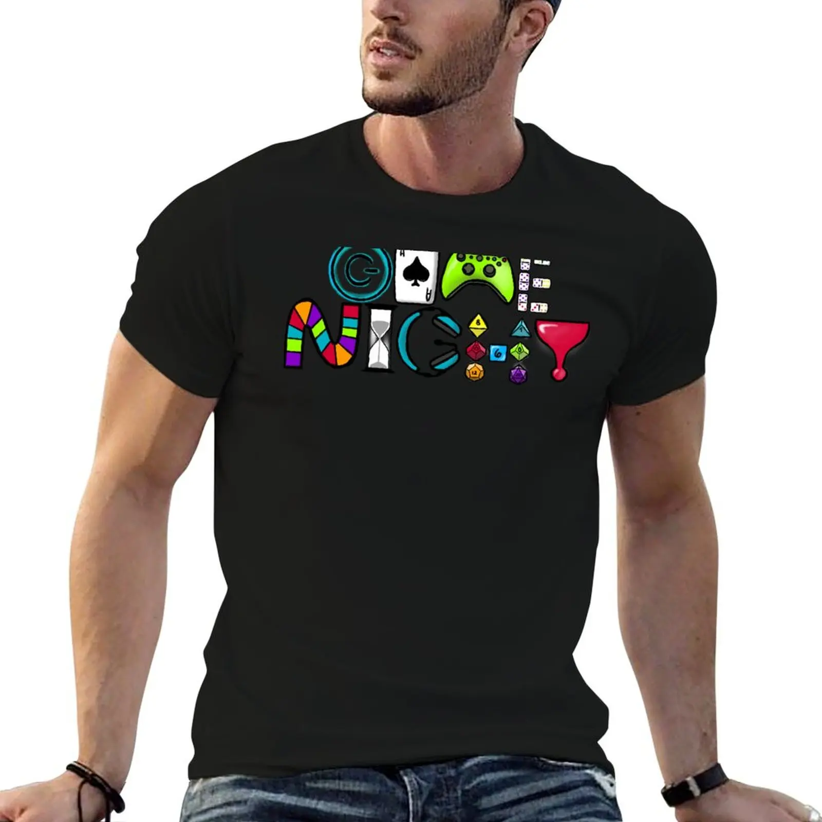 Game Night T-Shirt oversized graphic tee blacks summer tops t shirts for men graphic
Game Night T-Shirt oversized graphic tee blacks summer tops t shirts for men graphic