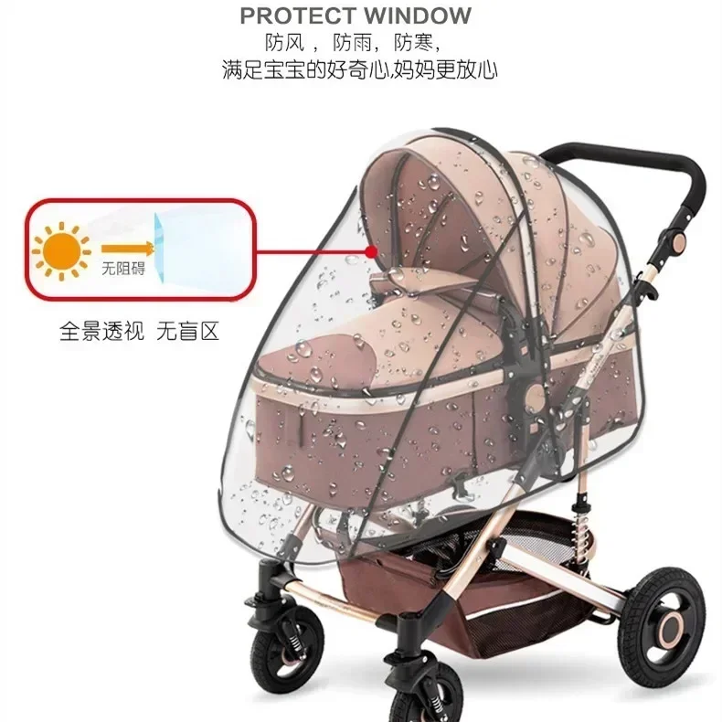 Universal Stroller Rain Cover Baby Car Weather Wind Sun Shield Transparent Breathable Trolley Umbrella Raincoat Accessories
Universal Stroller Rain Cover Baby Car Weather Wind Sun Shield Transparent Breathable Trolley Umbrella Raincoat Accessories