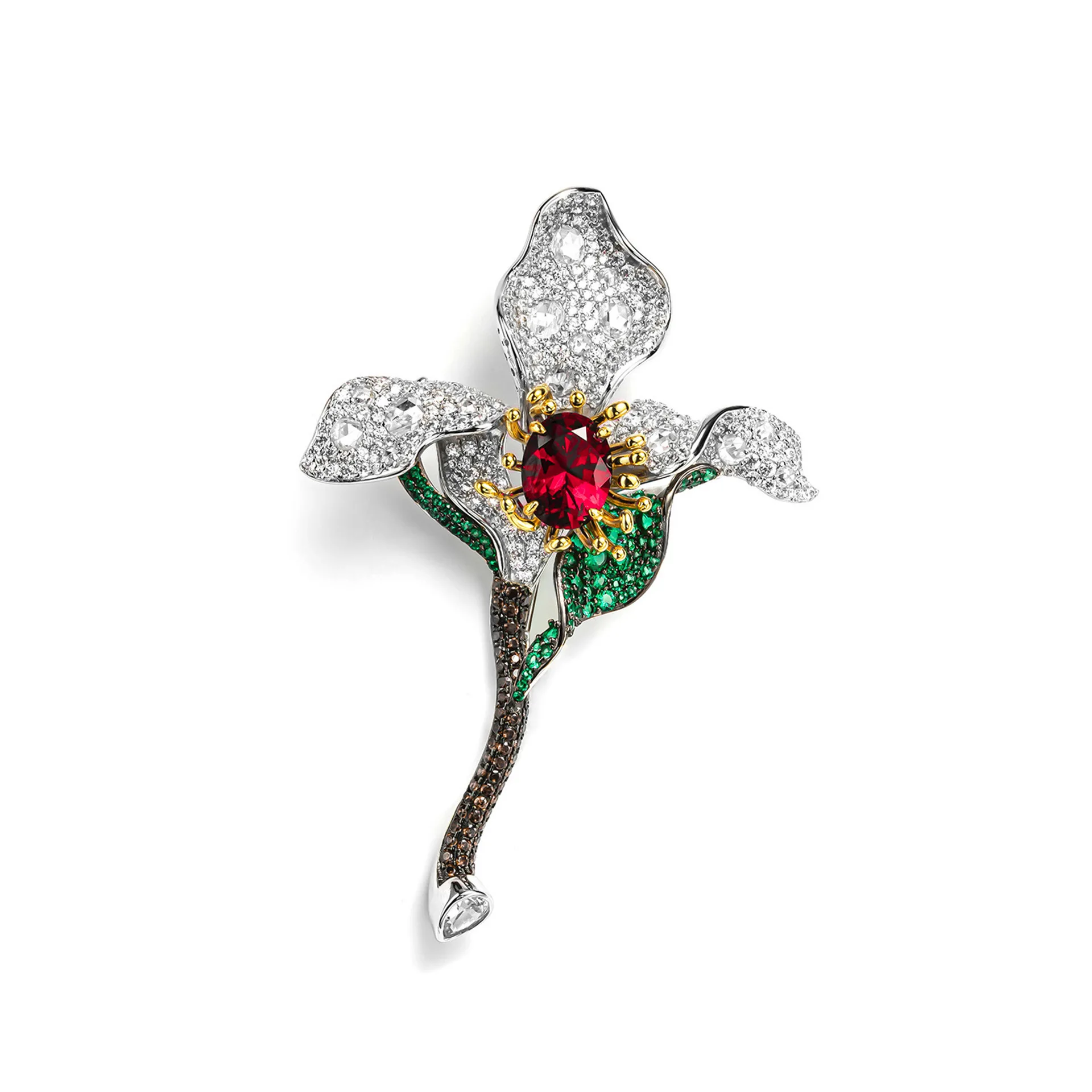 New S925 silver brooch, high carbon diamond, home cultivation, ruby jewelry, girls' brooch, wedding jewelry
New S925 silver brooch, high carbon diamond, home cultivation, ruby jewelry, girls' brooch, wedding jewelry
