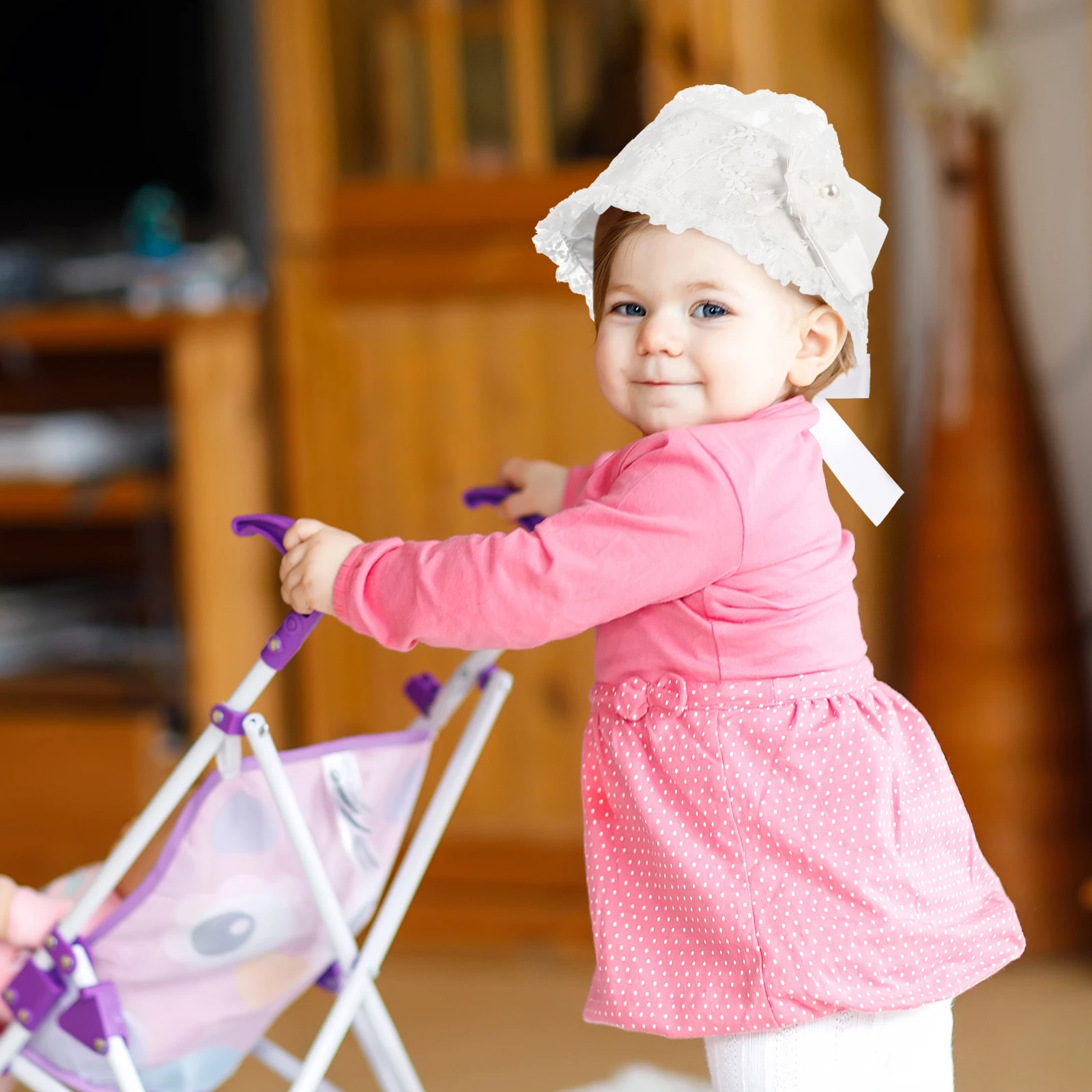 Hat Cap Newborn Hat Newborn Girls Adjustable Belt Soft Material Exquisite Design Perfect Outing Daily Use
Hat Cap Newborn Hat Newborn Girls Adjustable Belt Soft Material Exquisite Design Perfect Outing Daily Use