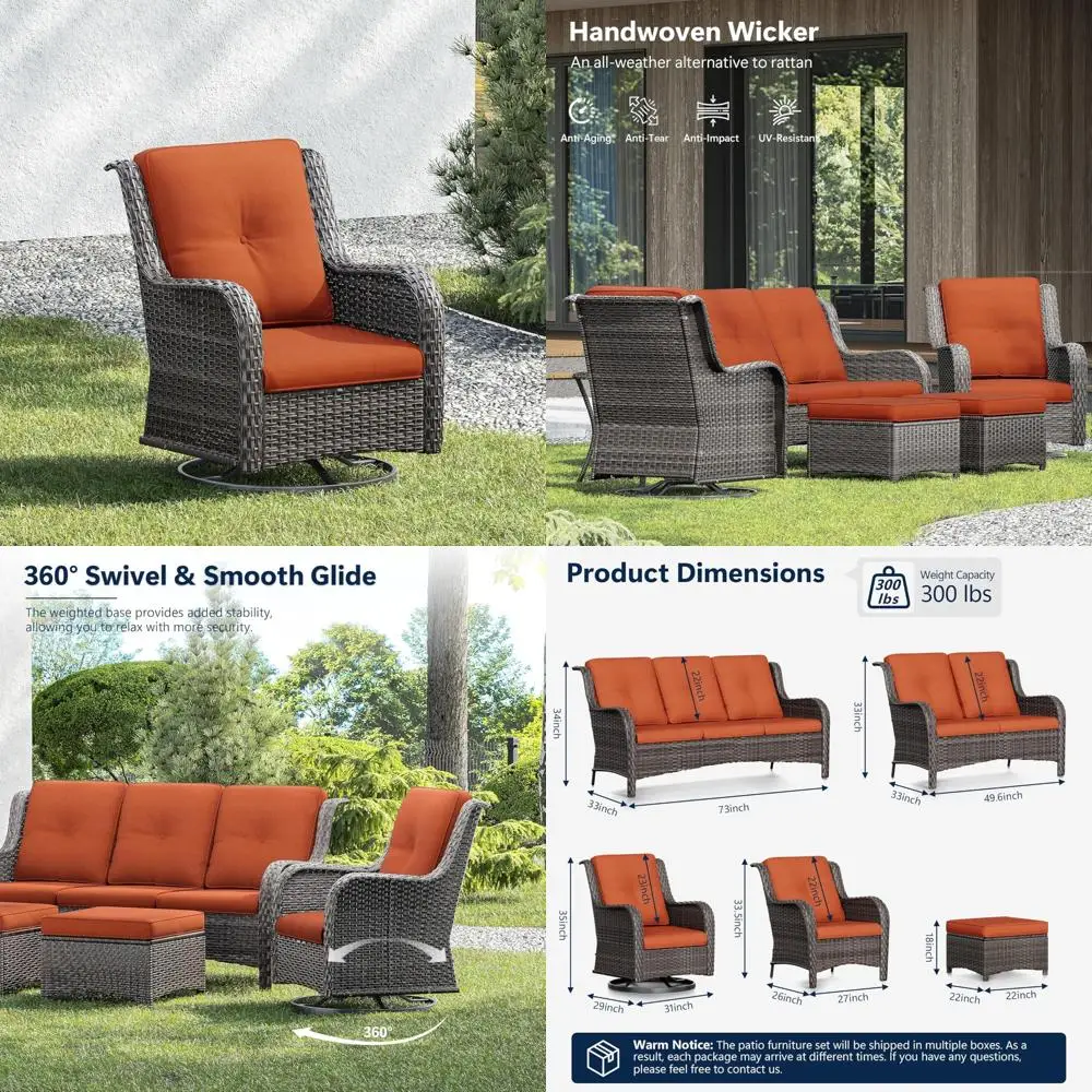 Elegant Wicker Outdoor Chairs with Cushioned Swivel and Rocking Features for Patio and Deck Comfort
Elegant Wicker Outdoor Chairs with Cushioned Swivel and Rocking Features for Patio and Deck Comfort