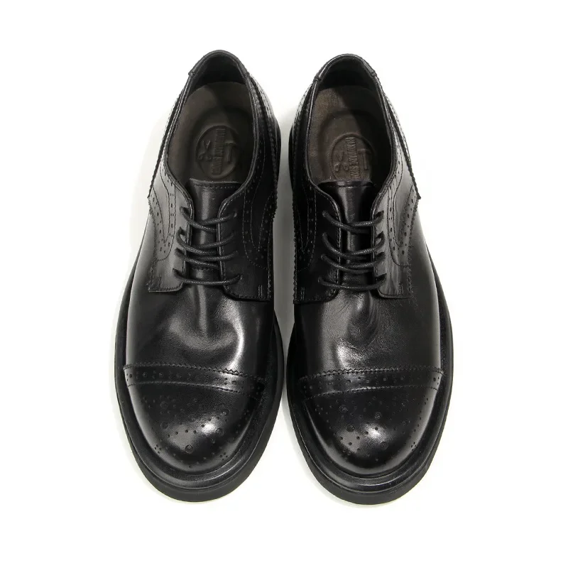 Fashion Highquality Retro Cowhide Brogue Men's Shoes Casual all Genuine Leather Brown black Formal Business Derby Shoes
Fashion Highquality Retro Cowhide Brogue Men's Shoes Casual all Genuine Leather Brown black Formal Business Derby Shoes