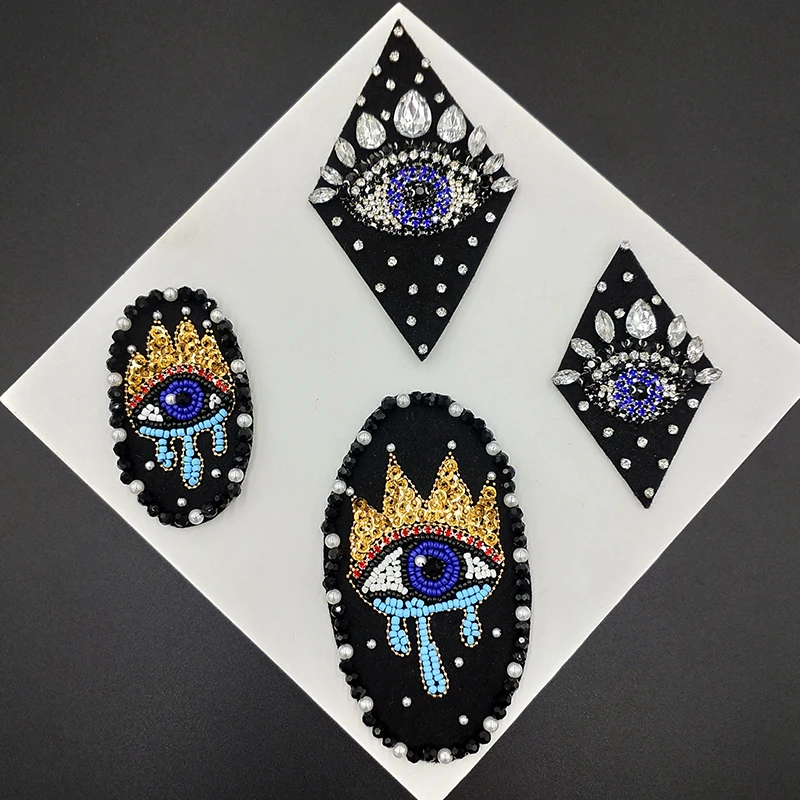 Handmade Rhinestone Crown Eye Beaded Crystal Patches Sew on Bag Skirt Jacket For Clothing Badge Flower DIY Applique Accessories
Handmade Rhinestone Crown Eye Beaded Crystal Patches Sew on Bag Skirt Jacket For Clothing Badge Flower DIY Applique Accessories