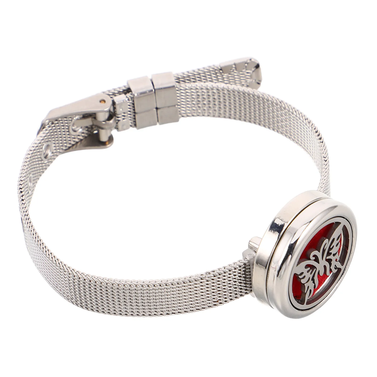 Stainless Steel Aromatherapy Diffuser Bracelet Adjustable Essential Oil Adjustable Wristband Scent Locket Perfume Jewelry
Stainless Steel Aromatherapy Diffuser Bracelet Adjustable Essential Oil Adjustable Wristband Scent Locket Perfume Jewelry