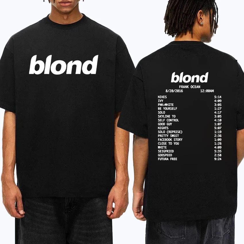 Fashion Hip Hop Rapper Frank Graphic Oversize t-shirt Double Sided print Unisex 100% Cotton short sleeve Tee shirt Men Women Top
Fashion Hip Hop Rapper Frank Graphic Oversize t-shirt Double Sided print Unisex 100% Cotton short sleeve Tee shirt Men Women Top