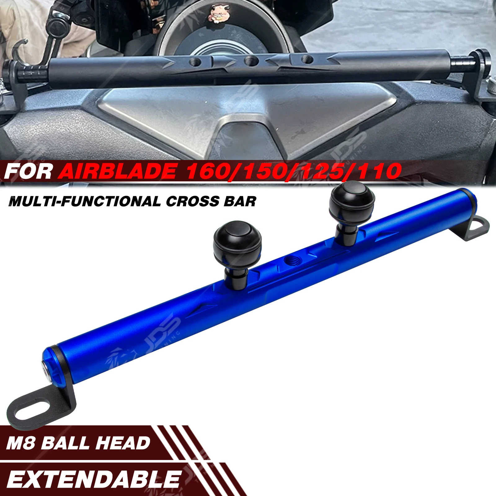 JDSTUNING For HONDA AIRBLADE 160/150/125/110 Crossbar Balance Beam Multifunction Bar Phone Holder Bracket Accessories Parts
JDSTUNING For HONDA AIRBLADE 160/150/125/110 Crossbar Balance Beam Multifunction Bar Phone Holder Bracket Accessories Parts