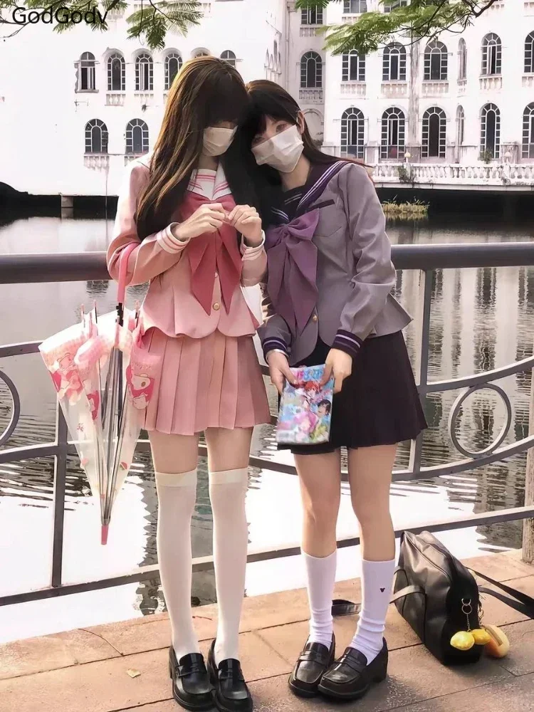 2025 Sweet Lolita, комплект из 2 предметов, женская одежда с матросским воротником и бантом, элегантный плиссированный костюм с юбкой, женский кавайный японский школьный костюм
2025 Sweet Lolita, комплект из 2 предметов, женская одежда с матросским воротником и бантом, элегантный плиссированный костюм с юбкой, женский кавайный японский школьный костюм