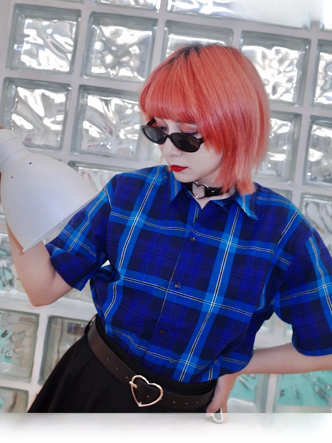 Limited Edition Blue Optical Retro Short Sleeve Shirt Thin Purple And Blue Plaid Women's Shirt Commute Style Square Collar Bu...
Limited Edition Blue Optical Retro Short Sleeve Shirt Thin Purple And Blue Plaid Women's Shirt Commute Style Square Collar Bu...