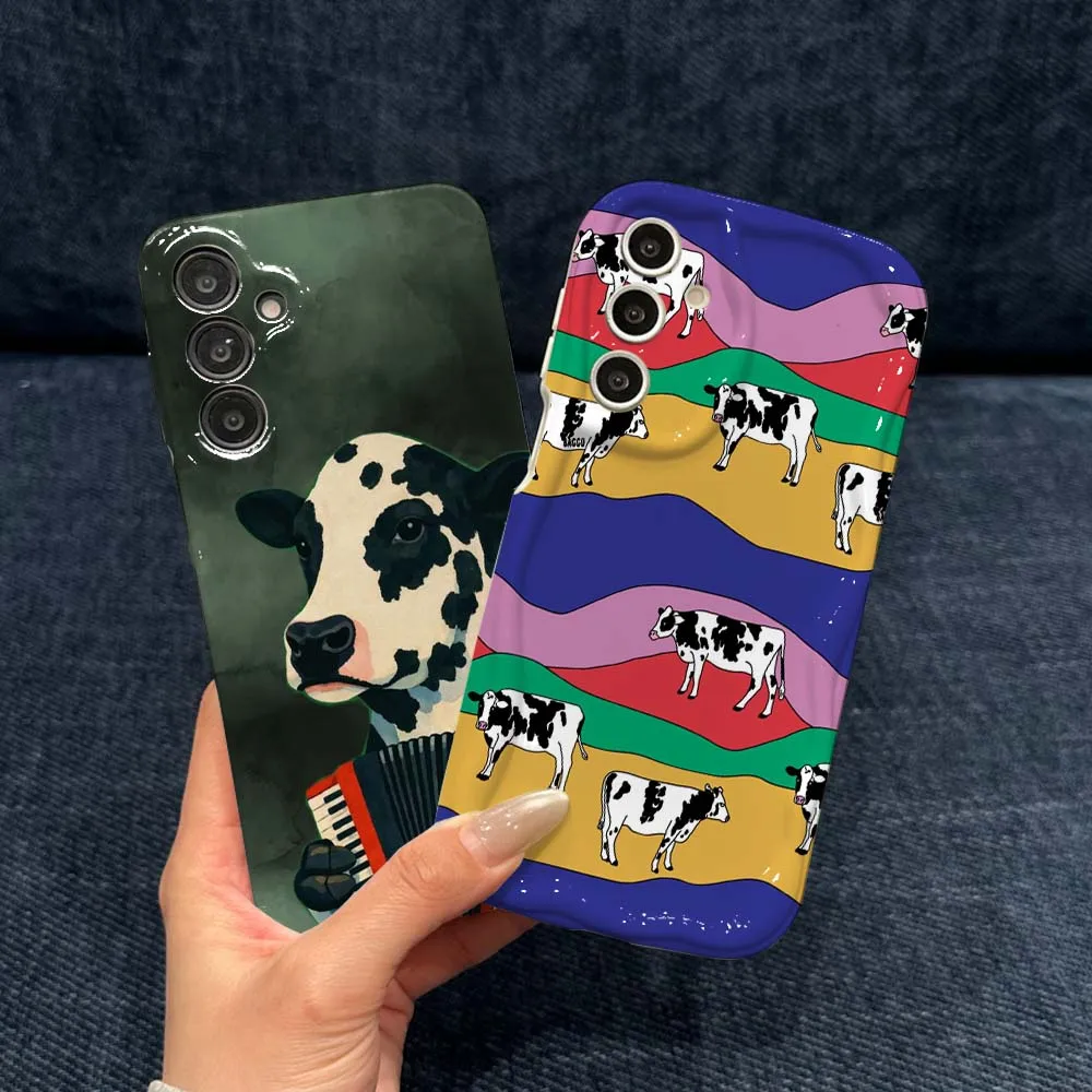 Cartoon Cows Colorful Wavy Cover For Samsung Galaxy A73 A55 A26 A24 A06 A05 Feilin Phone Case Wave Oil Phone Case
Cartoon Cows Colorful Wavy Cover For Samsung Galaxy A73 A55 A26 A24 A06 A05 Feilin Phone Case Wave Oil Phone Case