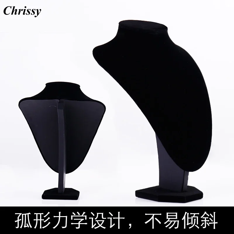 Elegant Black Velvet V-Neck Jewelry Necklace Display Stand Portrait Mannequin Neck Model for Stall Display High-End Feeling
Elegant Black Velvet V-Neck Jewelry Necklace Display Stand Portrait Mannequin Neck Model for Stall Display High-End Feeling