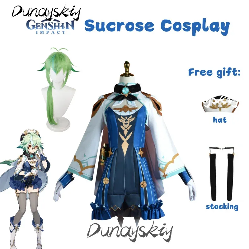 COSda@Genshin Impact Sucrose Cosplay Costume Set Wig Shoe Anime Manga Uniform Games Dress Halloween Party Customized Outfit for
COSda@Genshin Impact Sucrose Cosplay Costume Set Wig Shoe Anime Manga Uniform Games Dress Halloween Party Customized Outfit for