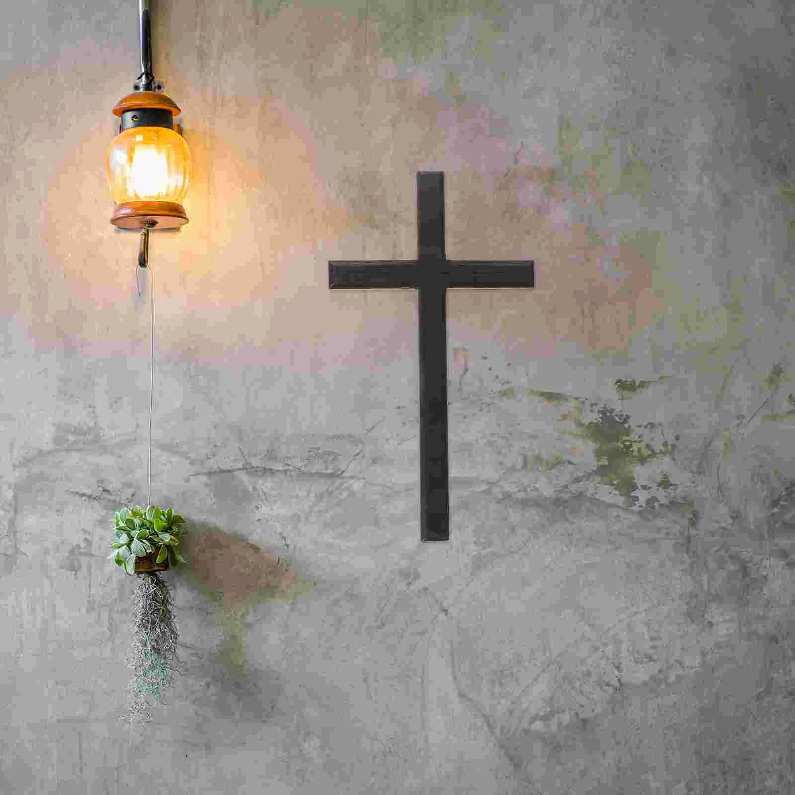 Decoration Wooden Cross Hanging Ornament Craft Accessories Desktop Ornaments Festival Catholic Cross Black
Decoration Wooden Cross Hanging Ornament Craft Accessories Desktop Ornaments Festival Catholic Cross Black
