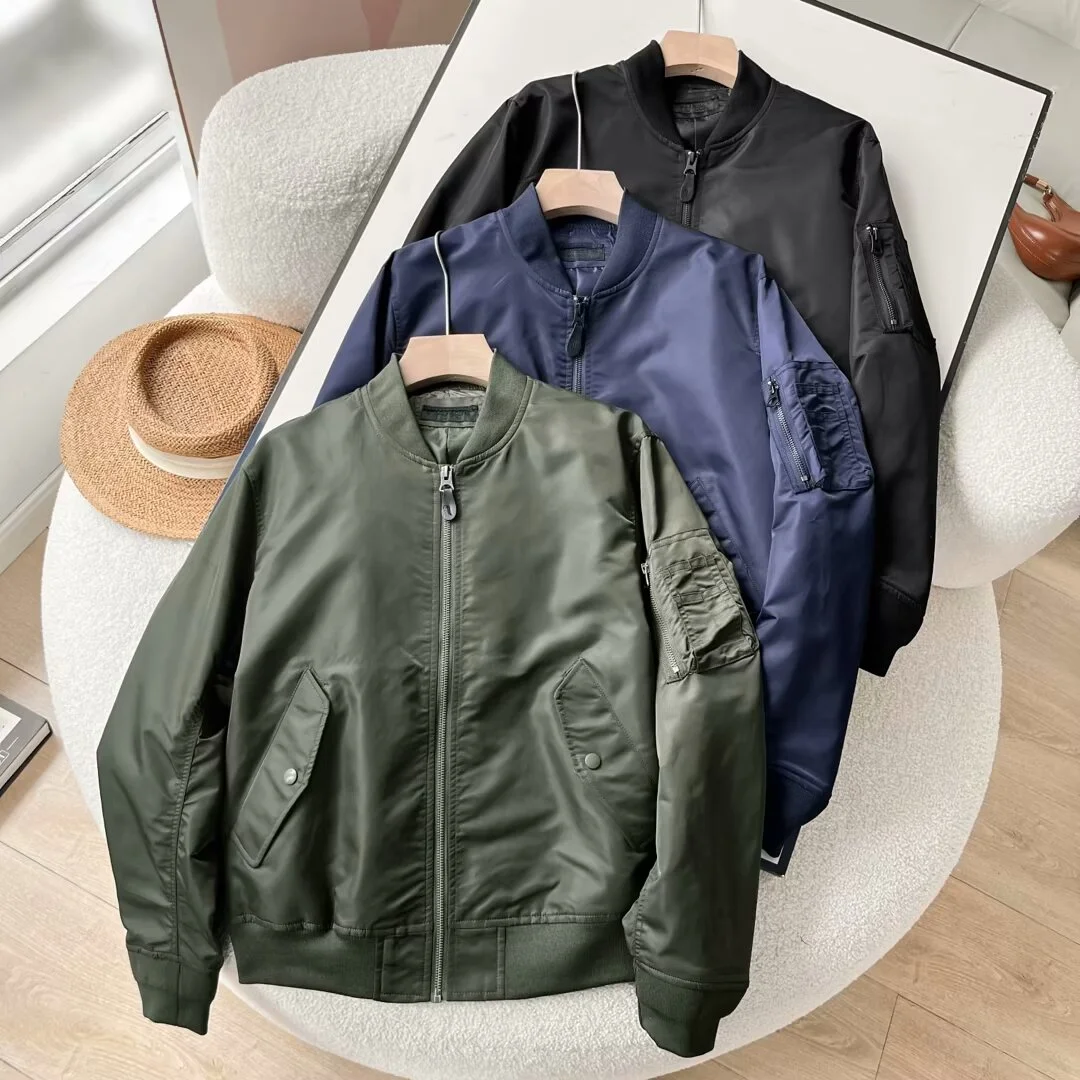 Casual Style Unisex Spring Autumn Air Force Flight Jacket Baseball Uniform Loose Fit Collar Outerwear Couple's Fashion
Casual Style Unisex Spring Autumn Air Force Flight Jacket Baseball Uniform Loose Fit Collar Outerwear Couple's Fashion